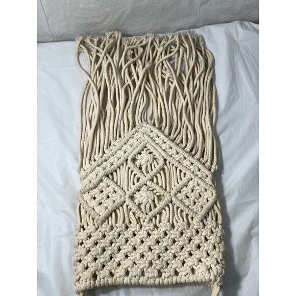 Ecote Boho Macrame Crossbody Bag - Picture 5 of 13
